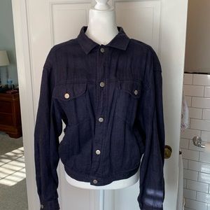 Banana Republic Navy Linen Jacket